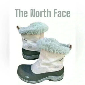 The north face winter pink suede Shirling lined boot size 7